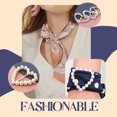 thumbnail image 1 of Apmemiss Ladies Fashion Love Retro Scarf And Shirt Clip Button Pearl Corner Knot Button, 1 of 4