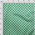 thumbnail image 3 of oneOone Cotton Flex Green Fabric Gingham Check Craft Projects Decor Fabric Printed By The Yard 40 Inch Wide, 3 of 4