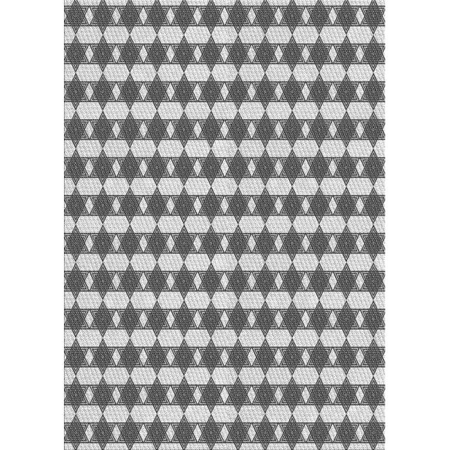 Ahgly Company Machine Washable Indoor Rectangle Transitional Grey Gray Area Rugs, 2' x 5'