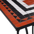 thumbnail image 3 of vidaXL Mosaic Bistro Table Terracotta and White 60 cm Ceramic, 3 of 5