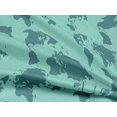 thumbnail image 5 of oneOone Rayon Light Sea Green Fabric Travel Craft Projects Decor Fabric Printed By The Yard 56 Inch Wide, 5 of 5