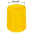 thumbnail image 2 of Unique Bargains 100pcs 16mm Rubber End Caps Cover PVC Vinyl Screw Thread Protector Round Wire Shelf Caps Yellow, 2 of 5
