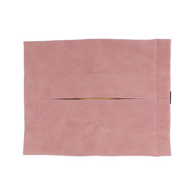 Car Napkin Dispenser, Soft Space Saving Car Tissue Holder Elastic Band Fixing For Backseat Pink