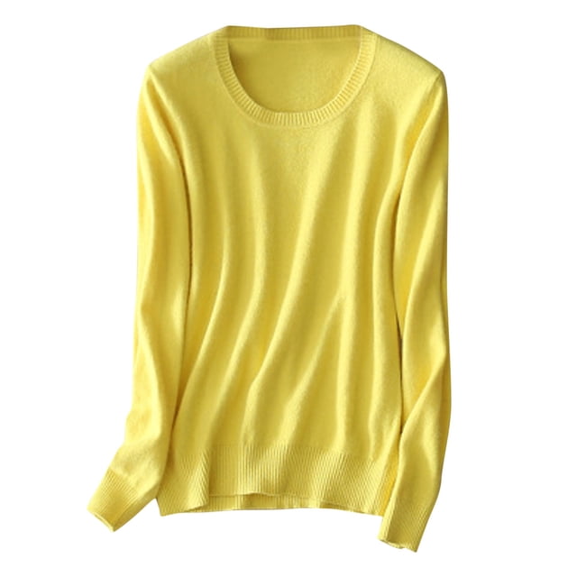 AherBiu Womens Long Sleeve Tops Basic Layer Top Tees Shirt Solid Color Crewneck Comfy Blouse