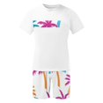 thumbnail image 5 of Weiqiqre Men's Graphic Short Sleeve Tee and Drawstring Waist Track Shorts Set Casual 2 Piece Outfit, 5 of 5