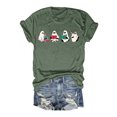 thumbnail image 1 of LUOGENLI T-shirts pour Femme pour Femmes T-Shirt à Manches Courtes à Imprimé Floral à la Mode pour Célébration de Jour / Haut à Col Rond 4TG T-shirts pour Femmes T-shirts Graphiques Fête de la Saint-Patrick Vert m, 1 of 3