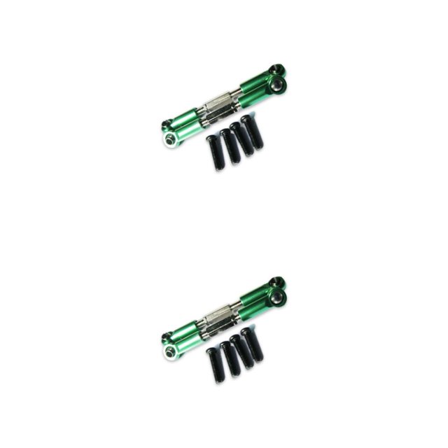 Smilepp Aluminum Alloy Front Rear Servo Link For 1/18 Hobbico Dromida RC Car S Performance With Premium Aluminum Alloy Front green 2Set