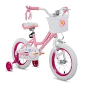 JOYSTAR Angel Girls Bike 12 Inch Kids Bike with Training wheels for 2-4 Years Old Girls,Toddler Bicycle,Angel-pink