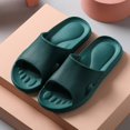 thumbnail image 2 of Bathroom Slippers Unisex Non-slip Quick Drying Open Toe Sandals Shower Slides, 2 of 10