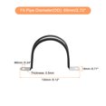 thumbnail image 2 of Unique Bargains 12Pack 2-3/4' Cable Clamp U Shape Stainless Steel Rubber Cushioned Pipe Strap, 2 of 5