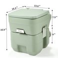 thumbnail image 3 of YYAO Outdoor Portable Toilet (5.3 Gallons Capacity Waste Tank), Detachable Tanks for Easy Cleaning&Carrying, 3 of 9