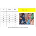 thumbnail image 4 of Women Summer Flower Print Loose Fit V Neck Button High Split Long Dress, 4 of 4
