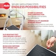 thumbnail image 3 of Hailo 2-Tread Household Step Stool, 11.8" Wide Step, 330 lb Capacity, Silver, 3 of 11