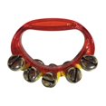 thumbnail image 3 of Hand Bell Musical Tambourine Mini Percussion Tambourines for Kindergarten Red, 3 of 8