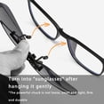thumbnail image 2 of Mode Homme Carré Polarisé à Pince à Enfiler Relevable Pince Métallique Relevable Pince pour Lunettes de Soleil Lunettes de Soleil, 2 of 5