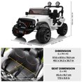 thumbnail image 3 of VOLTZ TOYS Jeep Wrangler Style 24V 2-Seater Kids Ride-On Car Truck, Classic Motorized Off-Road Toy Vehicle with Parent Remote Control, All-Terrain Wheels, White, 3 of 9