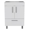 thumbnail image 1 of FM FURNITURE Otello Engineered Wood Single Bathroom Vanity in White, 1 of 7