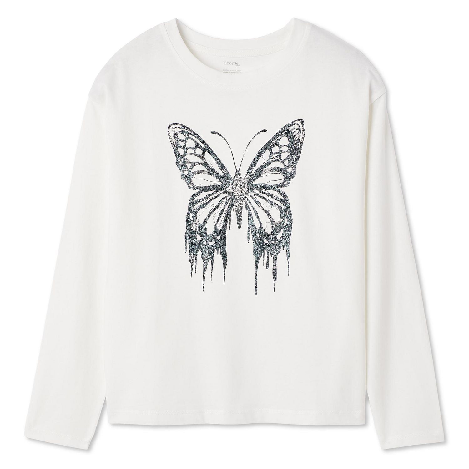 George Girls' Graphic Long Sleeve Tee