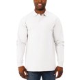 thumbnail image 1 of Jerzees Polos pour Hommes Résistants aux Taches (Courts et Longs, Blancs à Manches Longues, XX-Large), 1 of 1