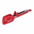 thumbnail image 2 of Pince à Spatule, Pince de Cuisson Durable Pratique Sûre pour Tourner et Transporter les Aliments pour Outil de Cuisson 9 Po Support Rouge, 2 of 8