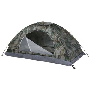 Tente de camping ultra-légère Tente portable à couche unique - Revêtement UPF 30+ pour la pêche en plein air à la plage 200x150x110cm (pour 2 personne)