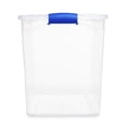 thumbnail image 3 of Homz 112 Quart Heavy Duty Clear Plastic Stackable Storage Containers, 2 Pack, 3 of 9