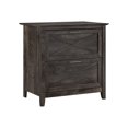 thumbnail image 1 of Bush Furniture Key West 2 Drawer Lateral File Cabinet In Dark Gray Hickory | Document Storage For Home Office | Accent Chest With Drawers, 1 of 8