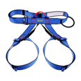 thumbnail image 2 of Heavy Duty Climbing Harness Half Body Belt Fall Equipment Adjustable Waist Hip for Mountainee Caving Rappelling - Blue, 2 of 10