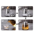 thumbnail image 1 of Borosilicate Glass Teapot, 450ml 750ml 950ml Capacity, Removable Stainless Steel Filter, Low Thermal Expansion, High Thermal Stability, Heat Resistant, Simple and Stylish Design, 1 of 6