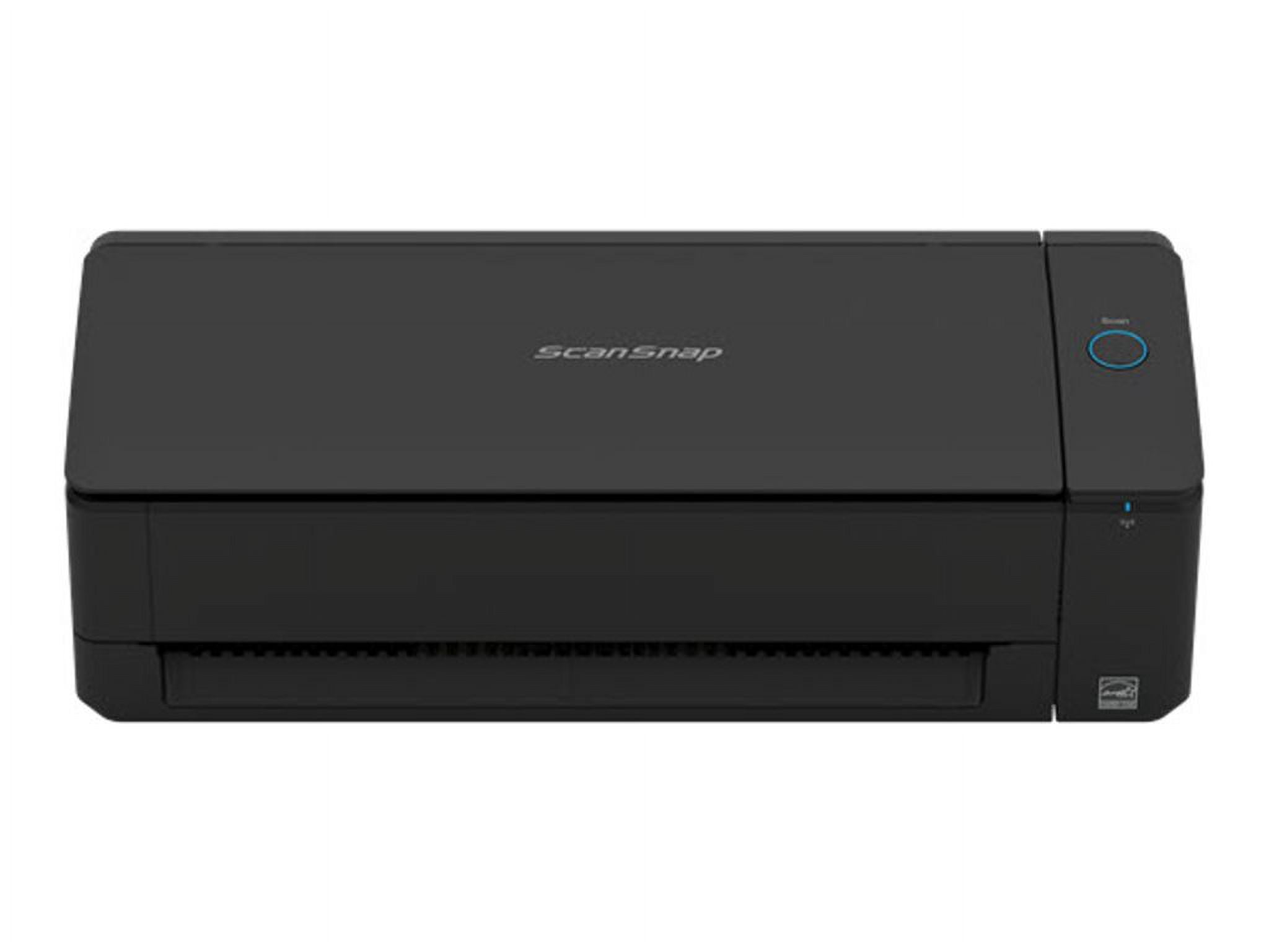 Ricoh ScanSnap iX1300 Document couleur double face sans fil ou USB compact, scanner photo et reçu avec alimentateur automatique de documents et alimentateur manuel pour Mac ou PC, noir