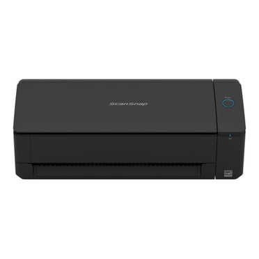 Ricoh ScanSnap iX1300 Document couleur double face sans fil ou USB compact, scanner photo et reçu avec alimentateur automatique de documents et alimentateur manuel pour Mac ou PC, noir