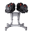 thumbnail image 1 of HAJEX Rotary Adjustable Dumbbells with Dumbbell Rack - 2 x 90 LB, Pair, 1 of 6