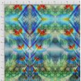 thumbnail image 3 of Soimoi Japan Crepe Satin Fabric Branch & Colorful Parrot Panel Print Fabric by The Yard 42 Inch Wide, 3 of 3