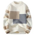 thumbnail image 1 of GigrtiJin Chandails pour Hommes Chandail d'Hiver à Manches Longues Mode Décontractée Col Rond Hauts, 1 of 3