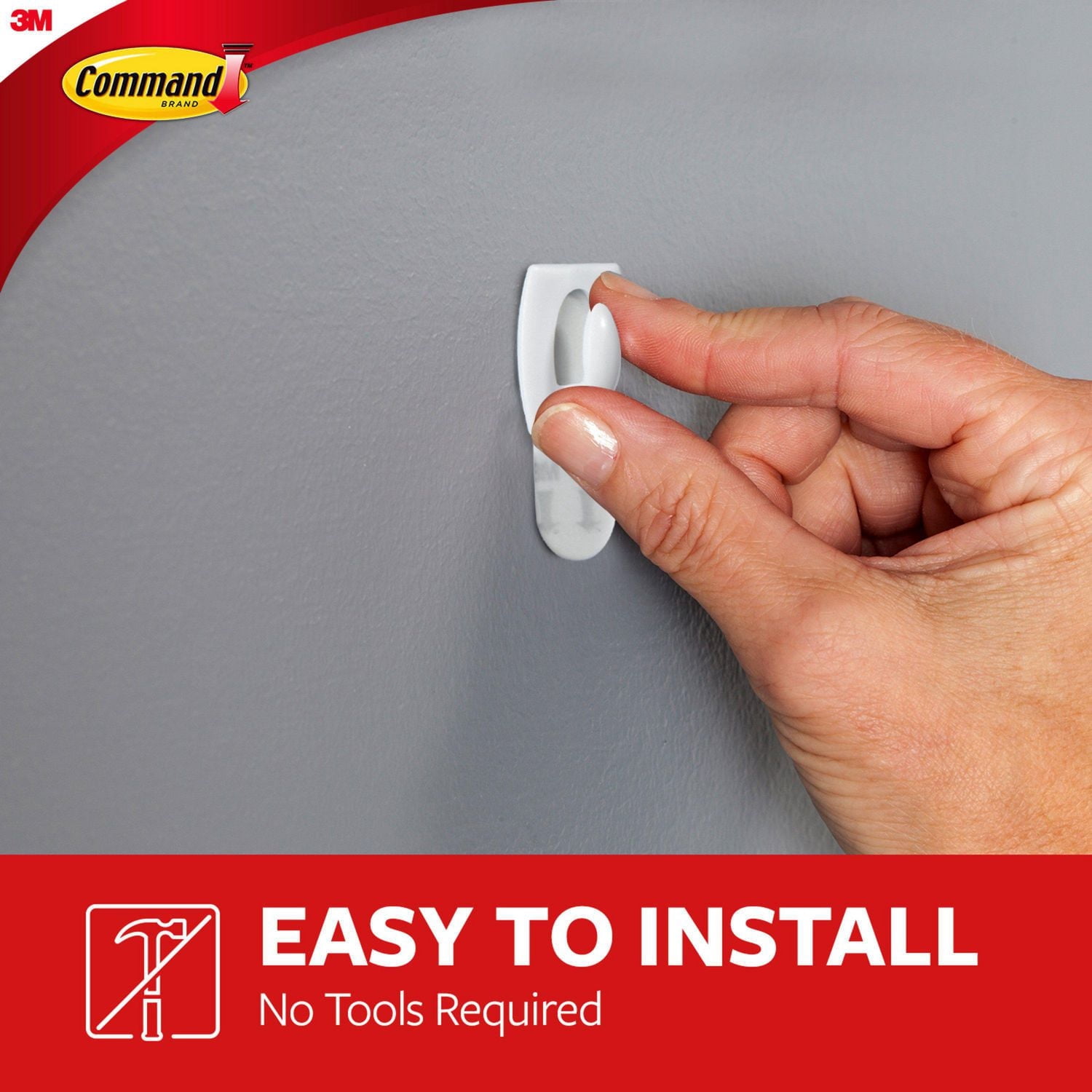 Command Mini Hooks 17006C, White, 12 Hooks, 16 Adhesive Strips