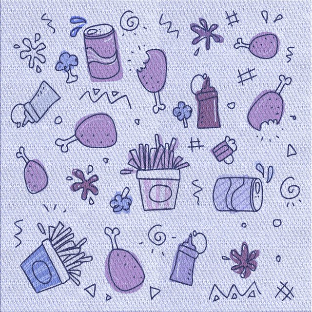 Ahgly Company Machine Washable Indoor Square Transitional Lavender Blue Area Rugs, 4' Square