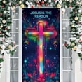 thumbnail image 2 of Outside Christmas Decorations Christmas Door Cover Decoration Christmas Door Cover Door Hanging Party Decoration Door Cover Tapestry Christmas Door Decorations, 2 of 9