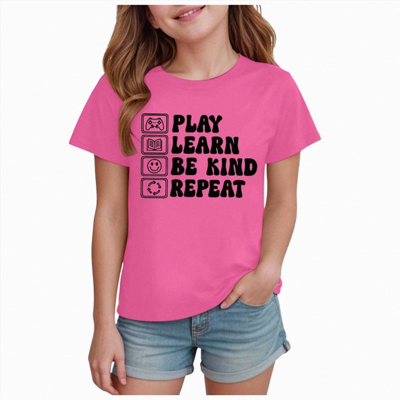 gdxvjhbj Shirts T - pour Filles T-Shirt d'Anniversaire Athlétique T-Shirt pour Filles T-Shirt de Fête pour Enfants Audacieux Doux Vêtements pour Bébé Tout-Petit 1T 2T (Violet Foncé,1-2 Ans)