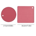 thumbnail image 2 of Summer Savings Kcavykas Kitchen Goodies,Mat Set Silicone Heat insulation Table Mat Kitchen Pot Scalding Mat Kitchen Mat Casserole Mat Oven Heat insulation Mat, 2 of 2