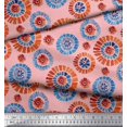 thumbnail image 3 of Soimoi Cotton Cambric Fabric Brush Stroke Abstract Printed Fabric 1 Yard 42 Inch Wide, 3 of 3