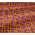 thumbnail image 5 of oneOone Viscose Jersey Fabric Madras Check Print Fabric By The Yard 60 Inch Wide, 5 of 5