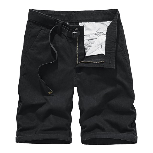 DPTALR Pantalon Cargo Mi-Long pour Hommes Coupe Régulière Classique Salopettes pour Hommes Shorts d'Été pour Hommes