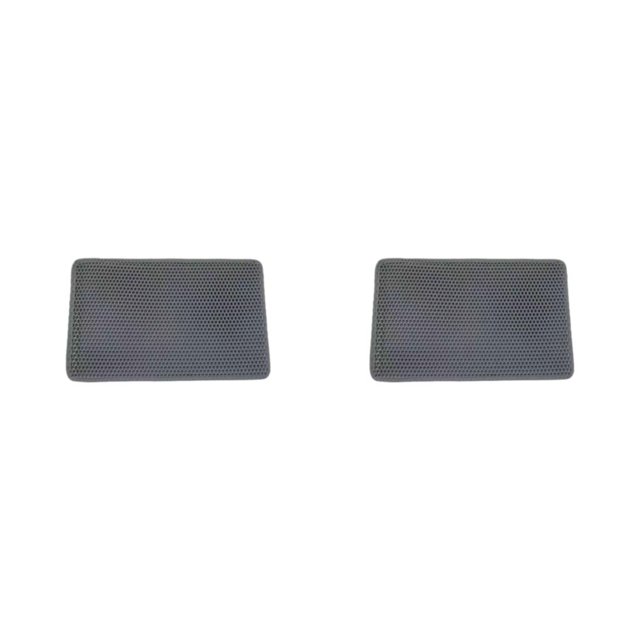 Redempat Cute Practical Cat Accessories Easy To Clean Safe And Non-Toxic Comfortable And Soft ABS Cat Litter Mat Litter Box Mat Grey 30*30cm 2Set