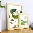 thumbnail image 2 of relayinert Wooden Photo Frame Home Living Room Hallway Picture Poster Wall Mounted Frame, Size A4, Wooden Color, 2 of 9