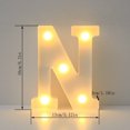 thumbnail image 2 of Light Up Letters Led Bar Lights & Signs Alphabet Led Letter Lights Up White Plastic Letters, Hanging On A-M& White Led Lights, 2 of 3