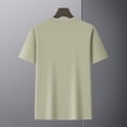 thumbnail image 4 of Diufon Mens Shirts Casual Business Short Sleeve Button Up Lapel Tops Solid Color Basic Vacation Golf Top, 4 of 8