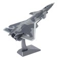 thumbnail image 2 of MERIGLARE Avion Moulé sous Pression J-20 avec Support Maquette d'Avion de Bureau Étagère Bureau Enfants Adultes 72e, 2 of 9