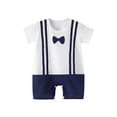 thumbnail image 1 of MeetoTime Baby Boys Girls Jumpsuits Printed Round Neck Short Sleeve T-Shirt Infant Toddler Rompers Baby Summer Clothes, 1 of 4