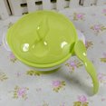 thumbnail image 2 of Suction Baby Bowls with Spoon Toddler Kids Spill Proof Solid Feeding Set(Green), 2 of 4
