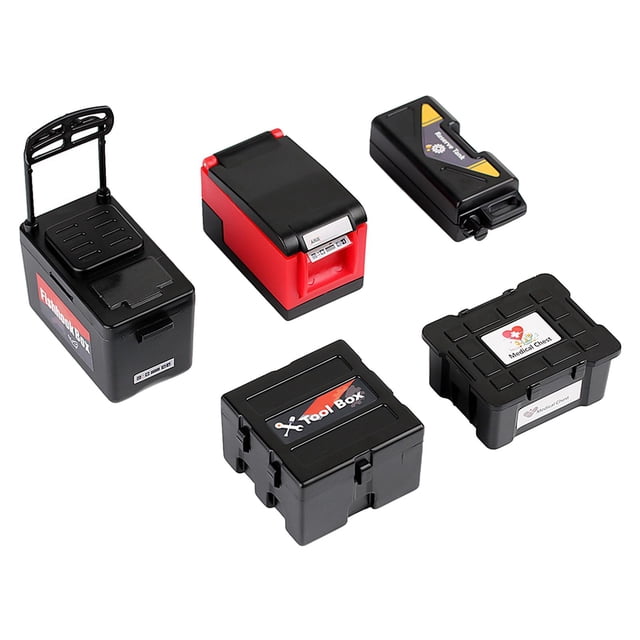 Coffret d'Accessoires 1:10 Coffret Coffre Noir